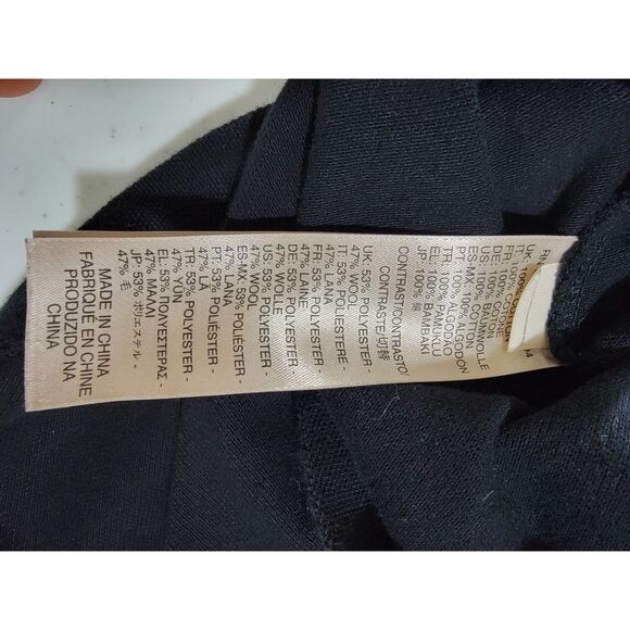 Diesel Men's Wool Black Polo Shirt - XL - Picture 6 of 8